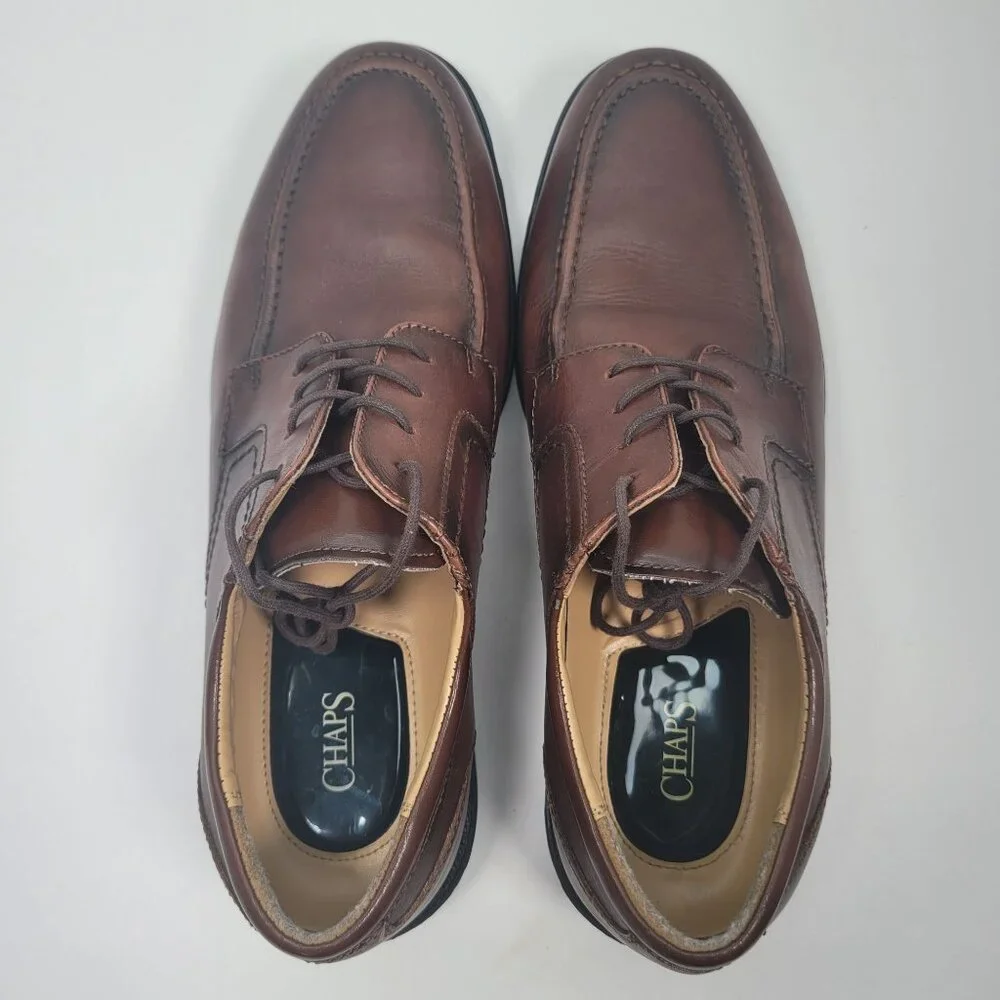 Chaps Men's Brown Oxfords Dress Shoes 96-26852 11M - Picture 5 of 8